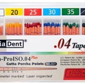 CONOS DE GUTTA PERCHA AUMENTADO .04 TAPER 15-40 DIADENT