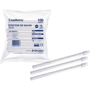 EYECTORES DE SALIVA TRANSPARENTE GRANBERRY X100 UND